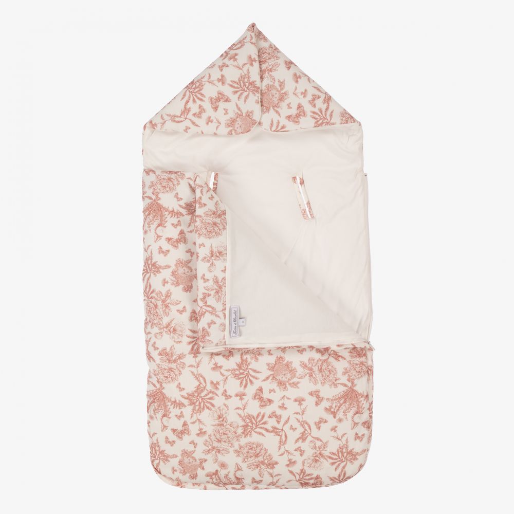 Tartine et Chocolat-Girls Ivory & Pink Nest (85cm) | Childrensalon