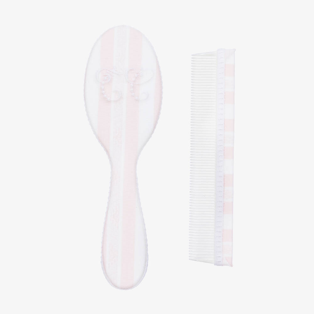 Tartine et Chocolat-Щетка для волос и расческа розового цвета для девочек | Childrensalon