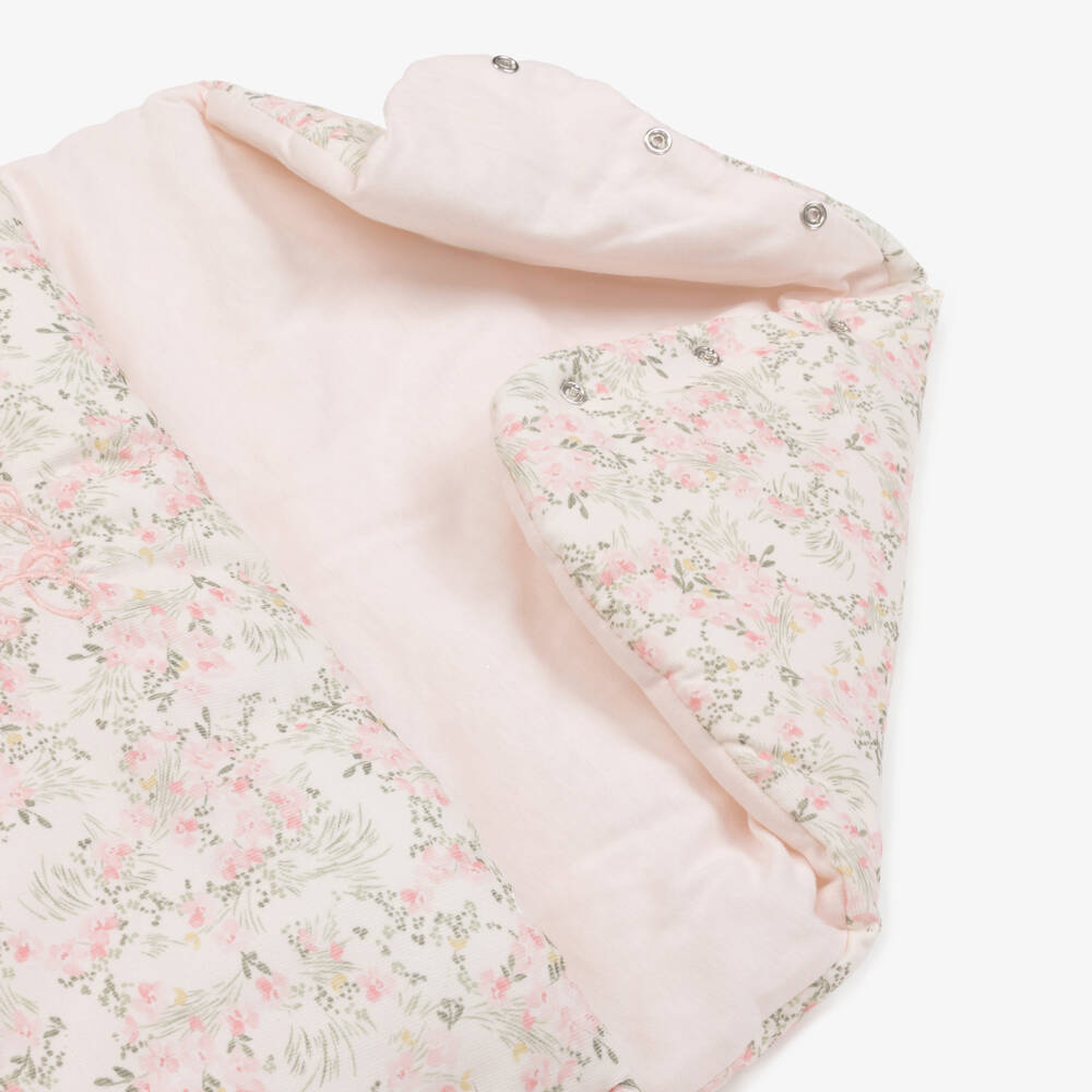 Tartine et Chocolat-Girls Pink Floral Needlecord Nest (81cm) | Childrensalon