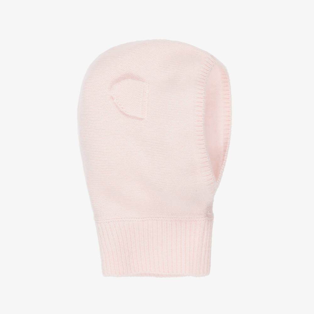 Tartine et Chocolat-Girls Pink Knitted Pure Cashmere Balaclava | Childrensalon