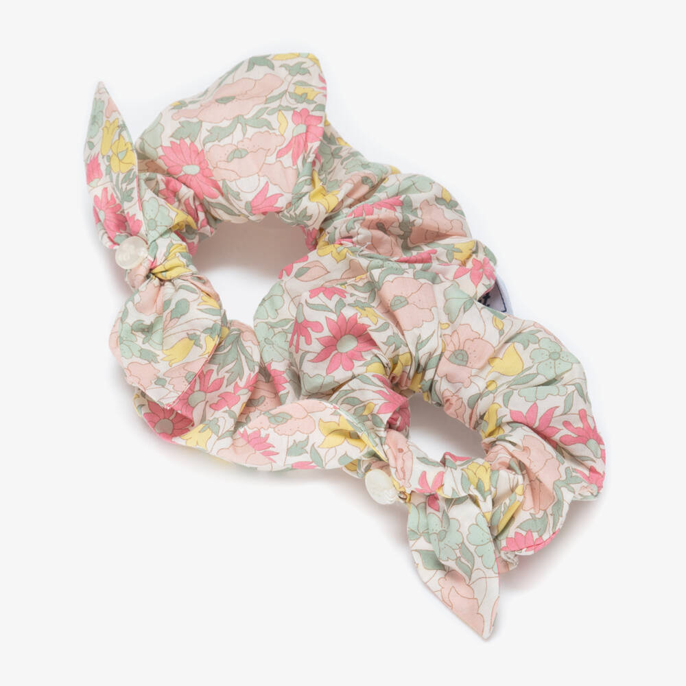 Tartine et Chocolat-ربطة شعر بطبعة ليبرتي لون زهري وأصفر للبنات (عدد 2) | Childrensalon