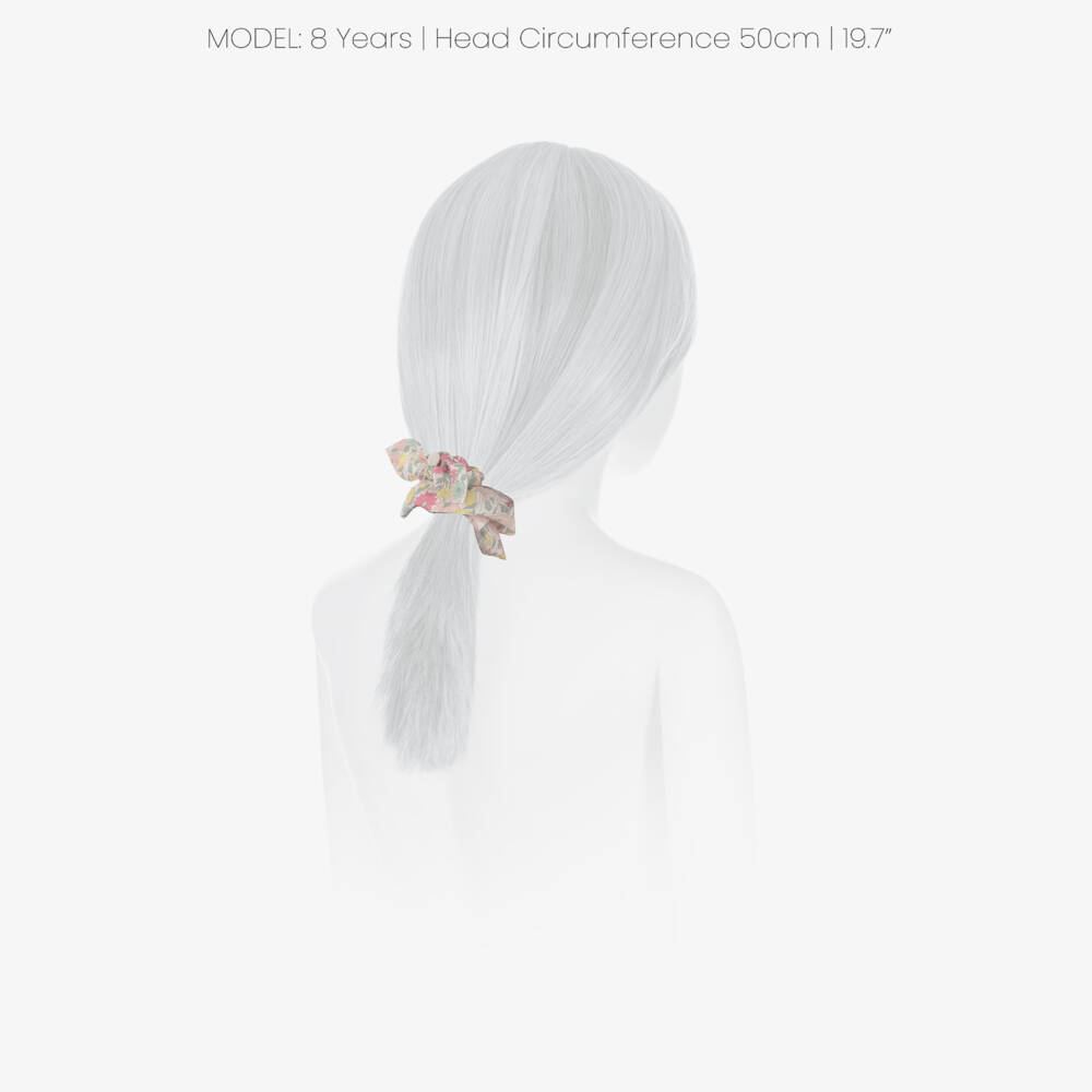 Tartine et Chocolat-ربطة شعر بطبعة ليبرتي لون زهري وأصفر للبنات (عدد 2) | Childrensalon