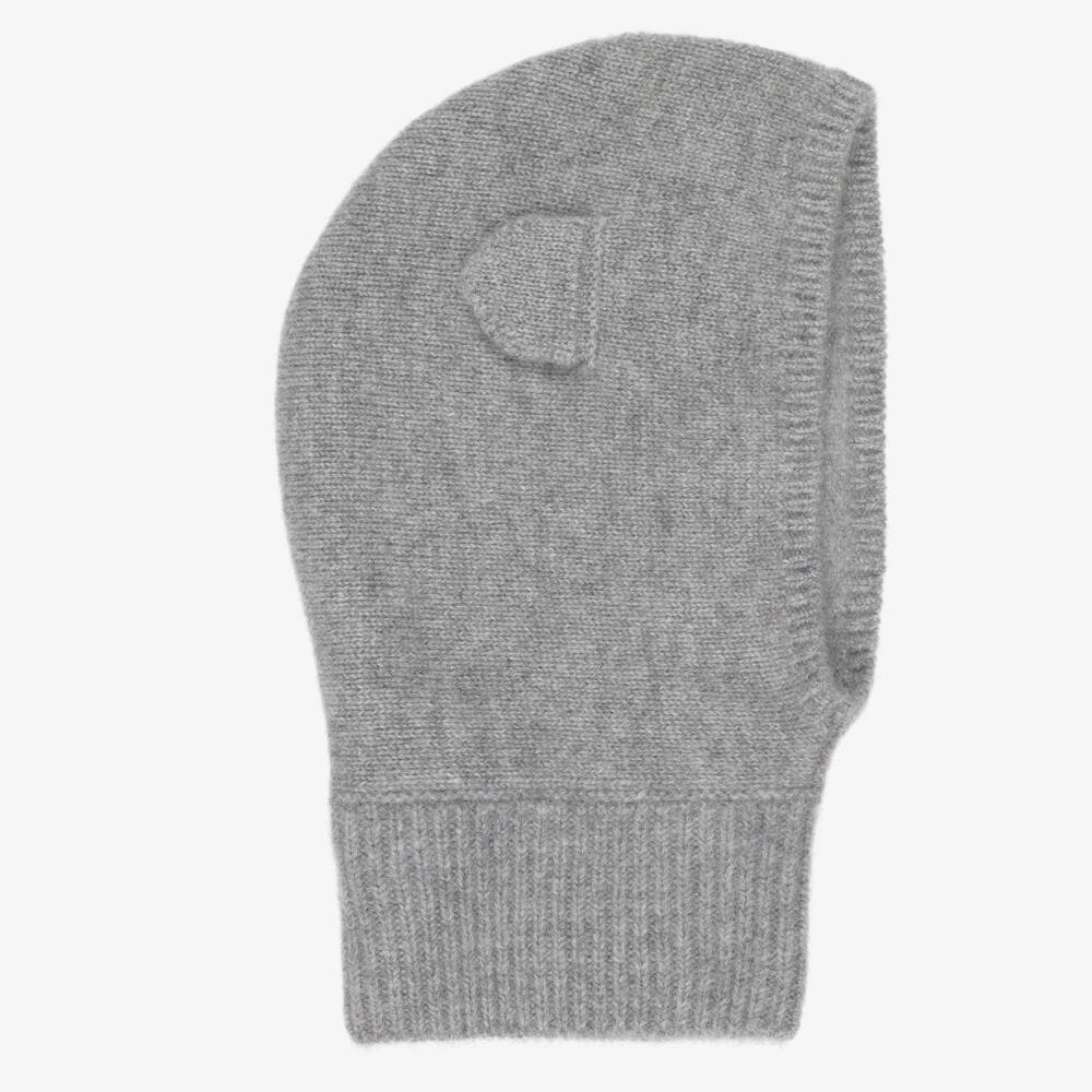 Tartine et Chocolat-Grey Cashmere Knit Balaclava | Childrensalon