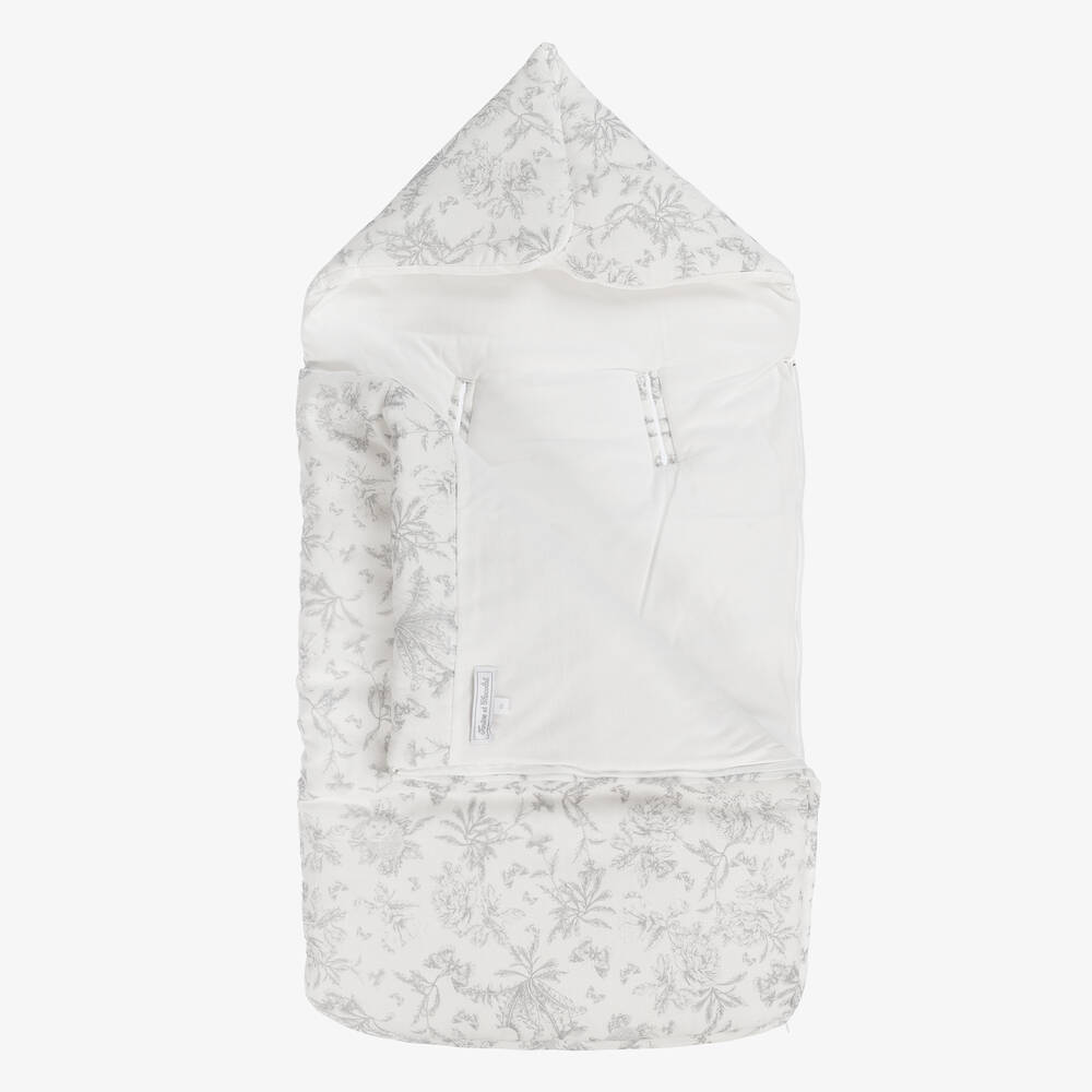 Tartine et Chocolat-Серый хлопковый конверт с принтом туаль де жуи (81см) | Childrensalon