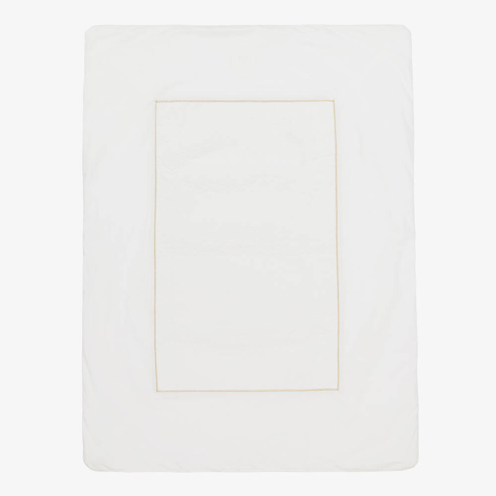 Tartine et Chocolat-Ivory Cotton Padded Baby Blanket (99cm) | Childrensalon