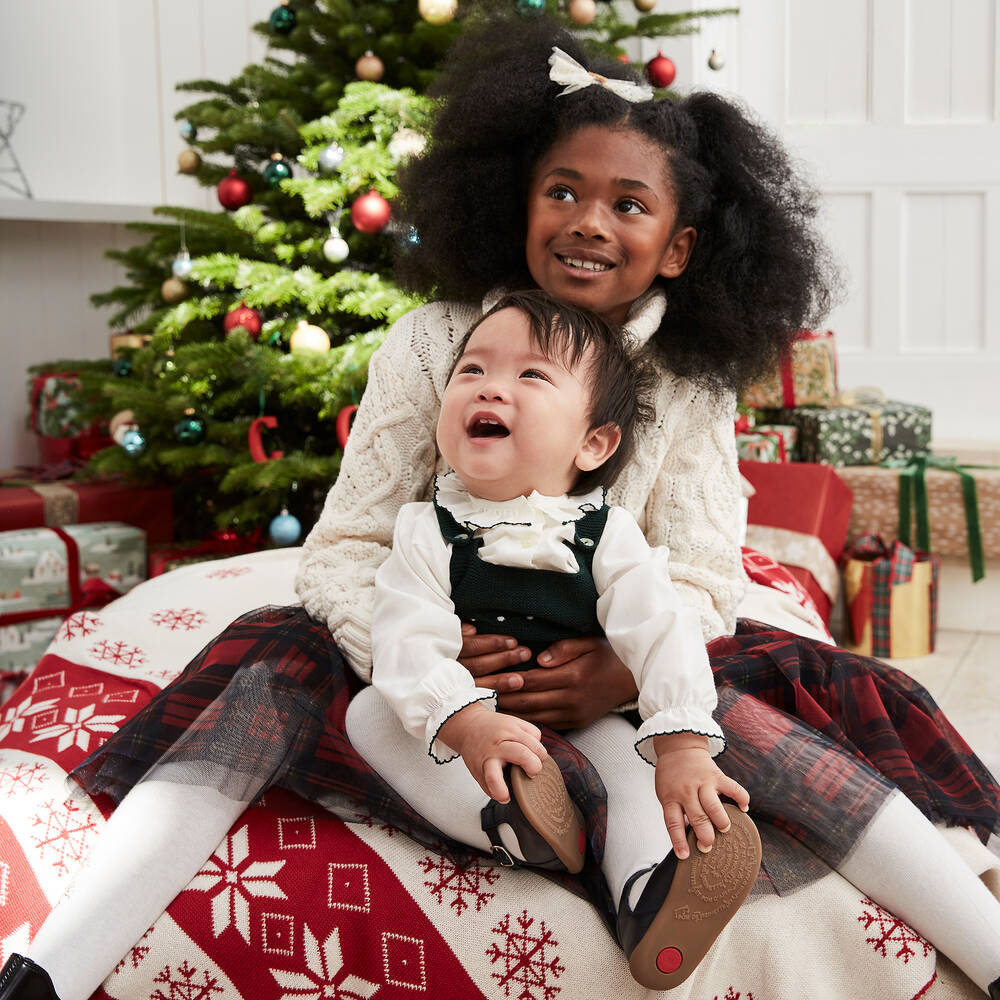 Tartine et Chocolat-Ivory Cotton Tights | Childrensalon