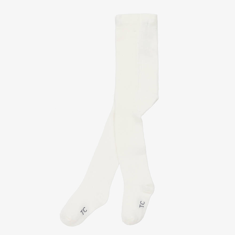 Tartine et Chocolat-Ivory Cotton Tights | Childrensalon