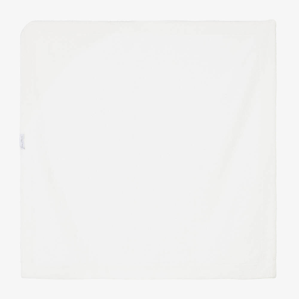 Tartine et Chocolat-Ivory Hooded Cotton Towel (89cm) | Childrensalon