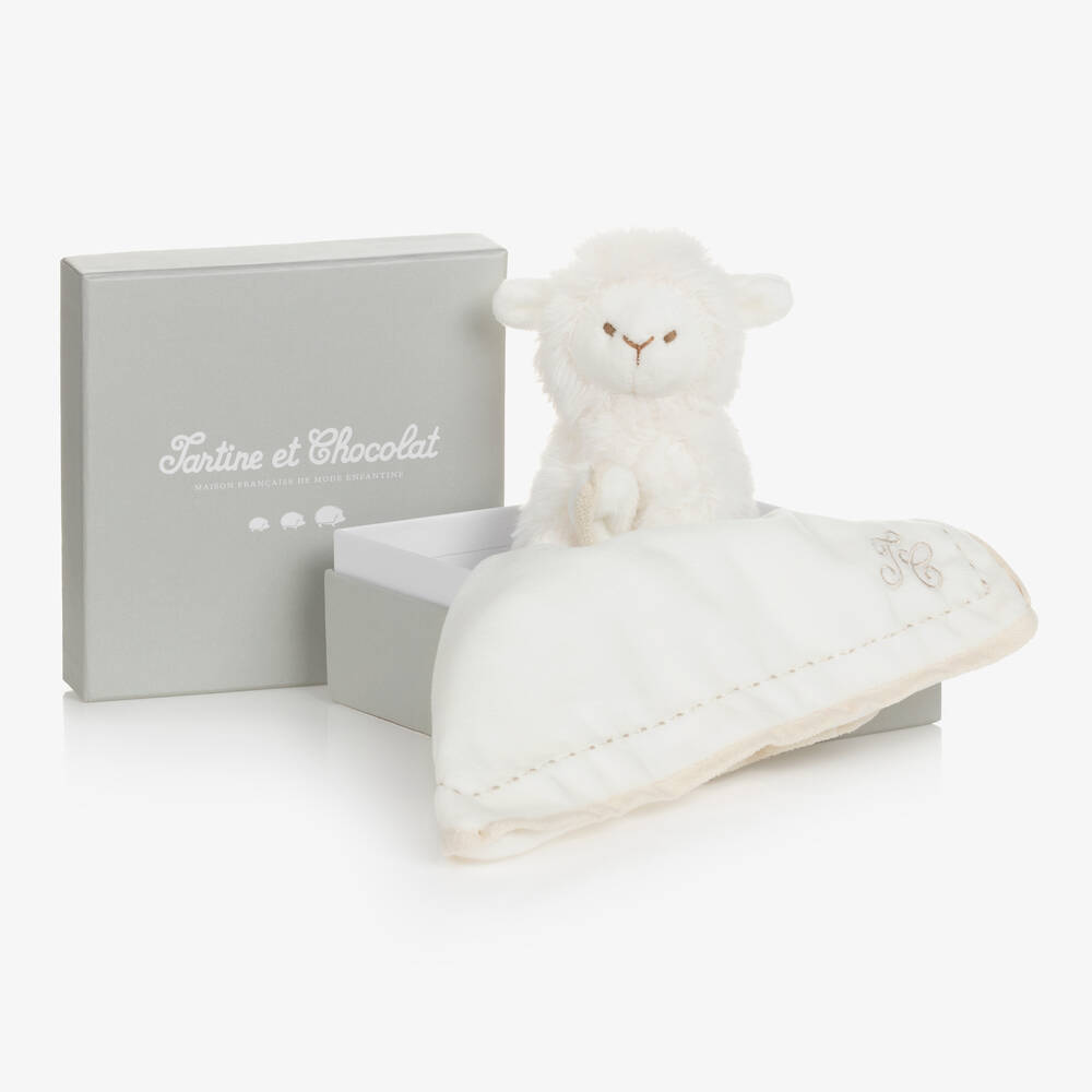 Tartine et Chocolat-Ivory Lamb Doudou (25cm) | Childrensalon