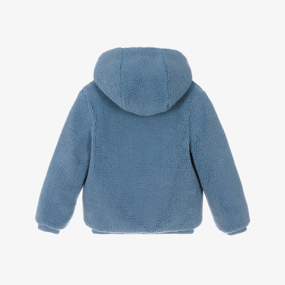 Tartine et Chocolat-جاكيت منفوخ بوجهين فليس لون أزرق للأولاد | Childrensalon