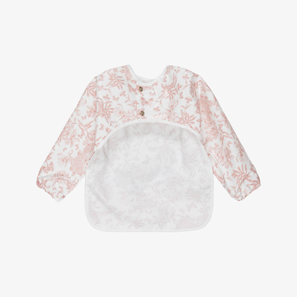 Tartine et Chocolat-Фартук-слюнявчик розовый туаль де жуи для девочек | Childrensalon