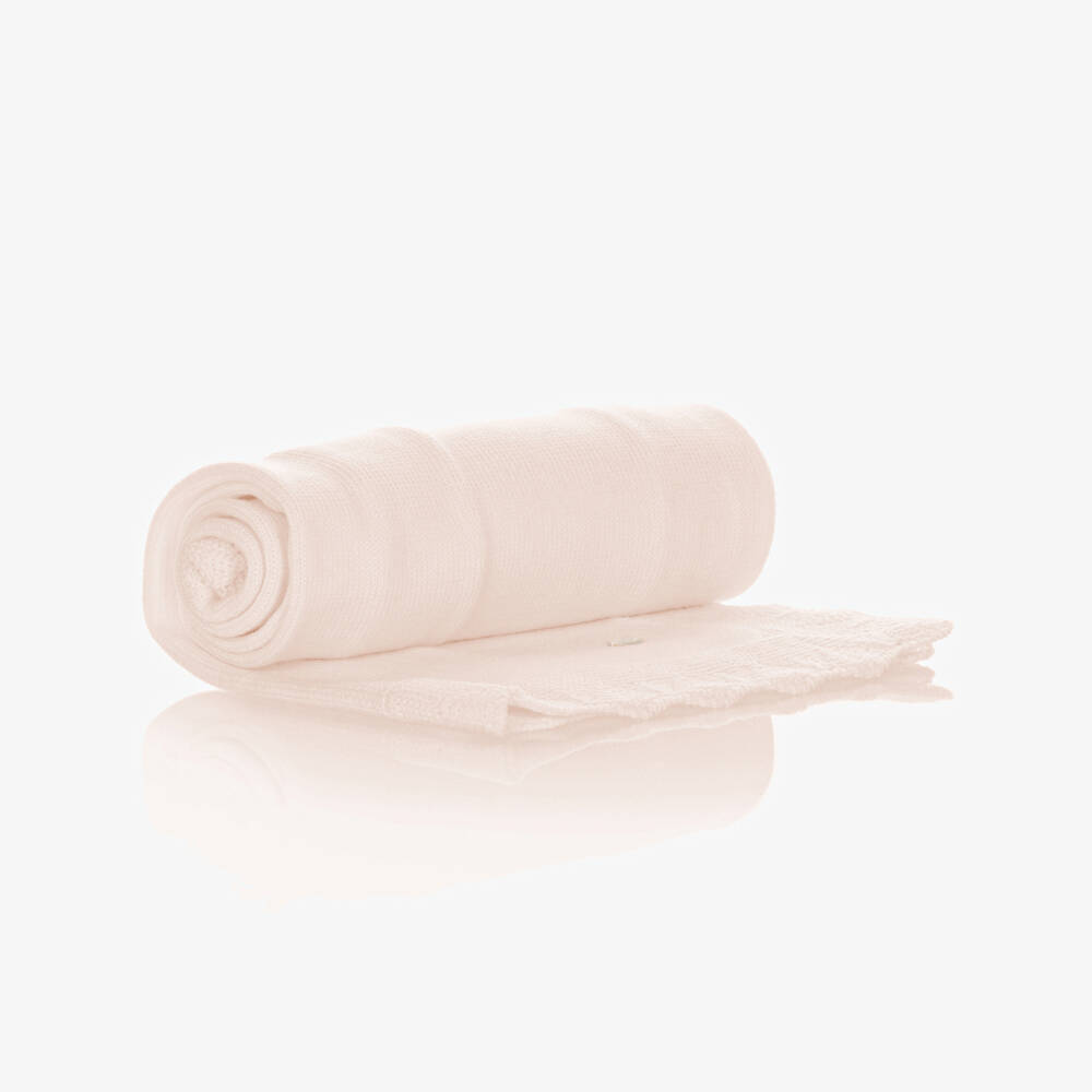 Tartine et Chocolat-Pink Wool Blanket (100cm) | Childrensalon