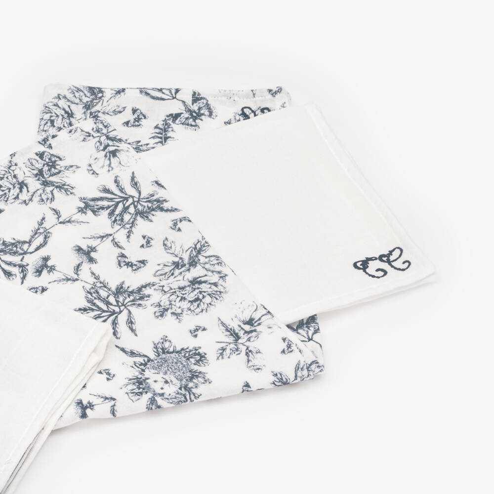 Tartine et Chocolat-قطع موسلين قطن لون أزرق وأبيض للبنات الرضع (عدد 2) | Childrensalon