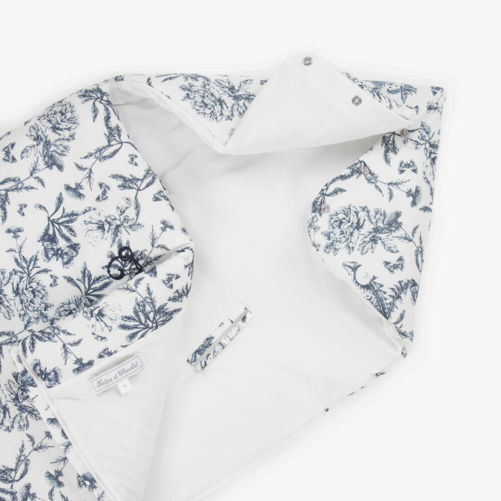 Tartine et Chocolat-بيبي نيست لون أزرق وعاجي للأطفال الرضع (85 سم) | Childrensalon