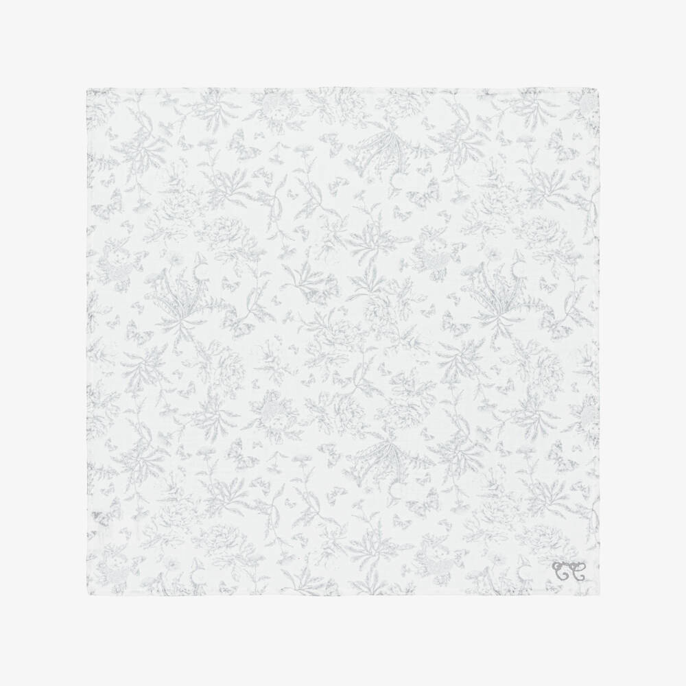 Tartine et Chocolat-Муслиновые салфетки кремово-серые туаль де жуи из хлопка (2шт.) | Childrensalon