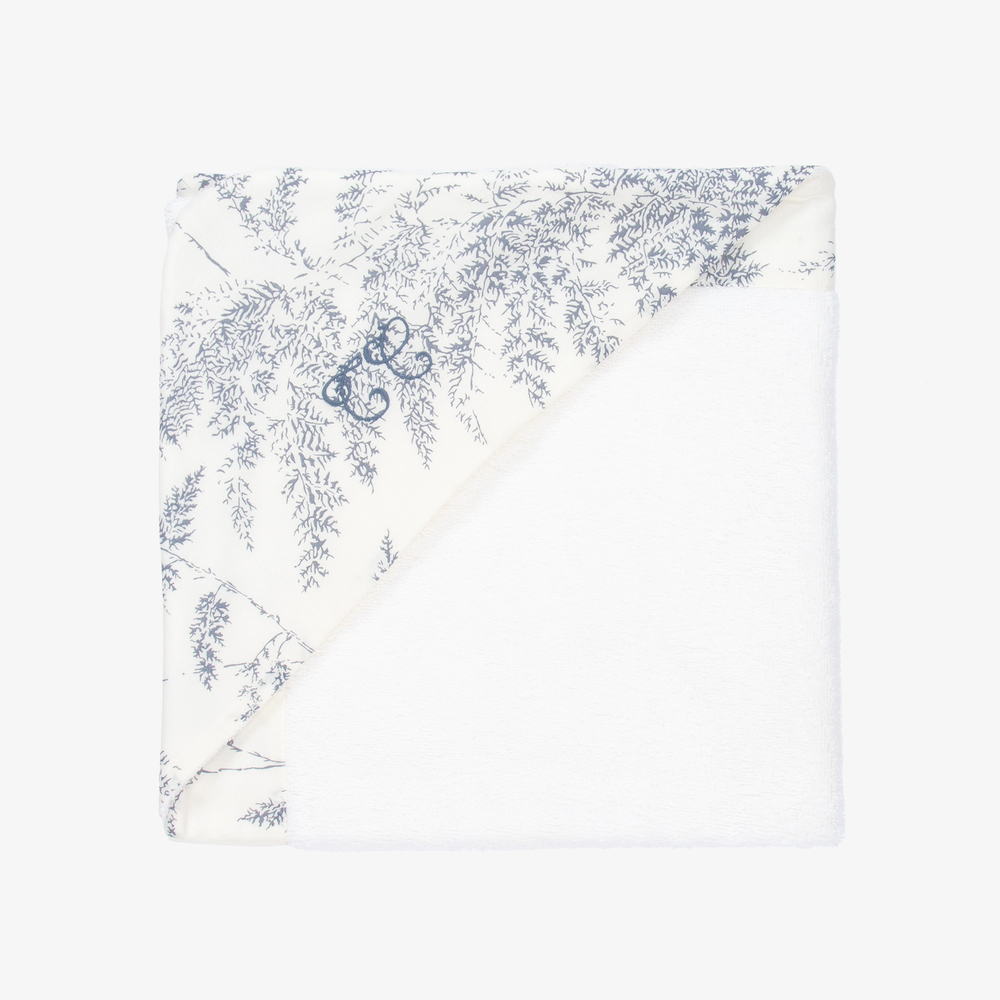 Tartine et Chocolat-White Hooded Towel (70cm) | Childrensalon