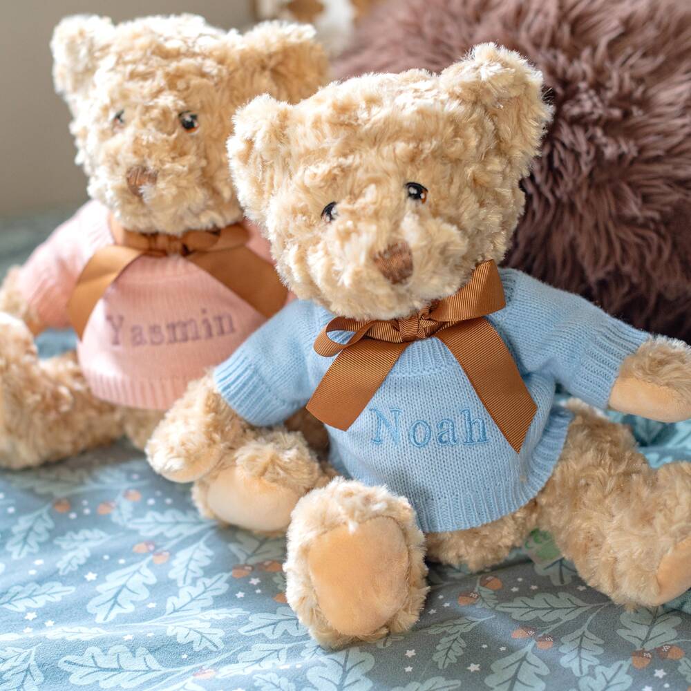 The Baby Gifting Company-Blue Cuddle, Play & Read Personalised Baby Gift Set | Childrensalon