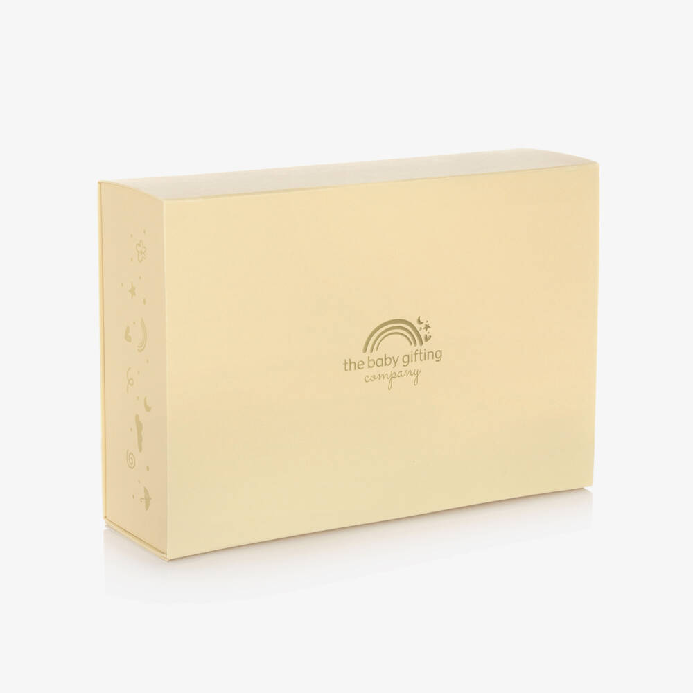 The Baby Gifting Company-Ivory Cuddle, Play & Read Personalised Baby Gift Set | Childrensalon