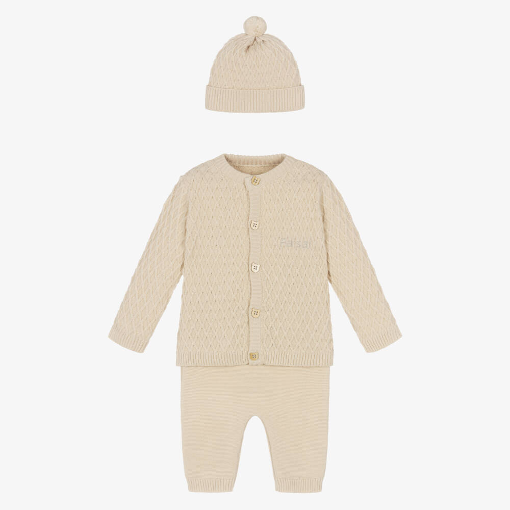 The Baby Gifting Company-Кремовый персонализированный подарочный набор | Childrensalon