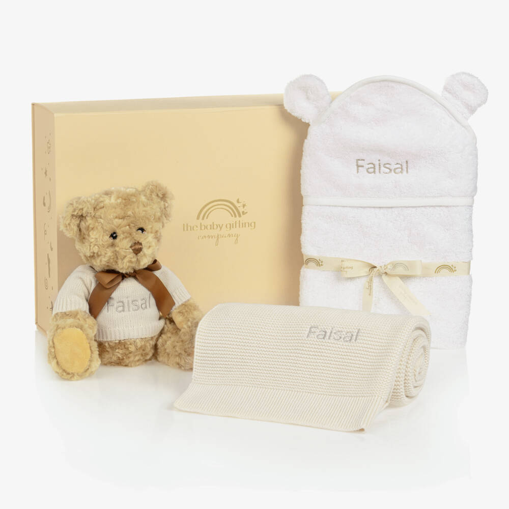 The Baby Gifting Company-Ivory Welcome Little One Baby Gift Set | Childrensalon