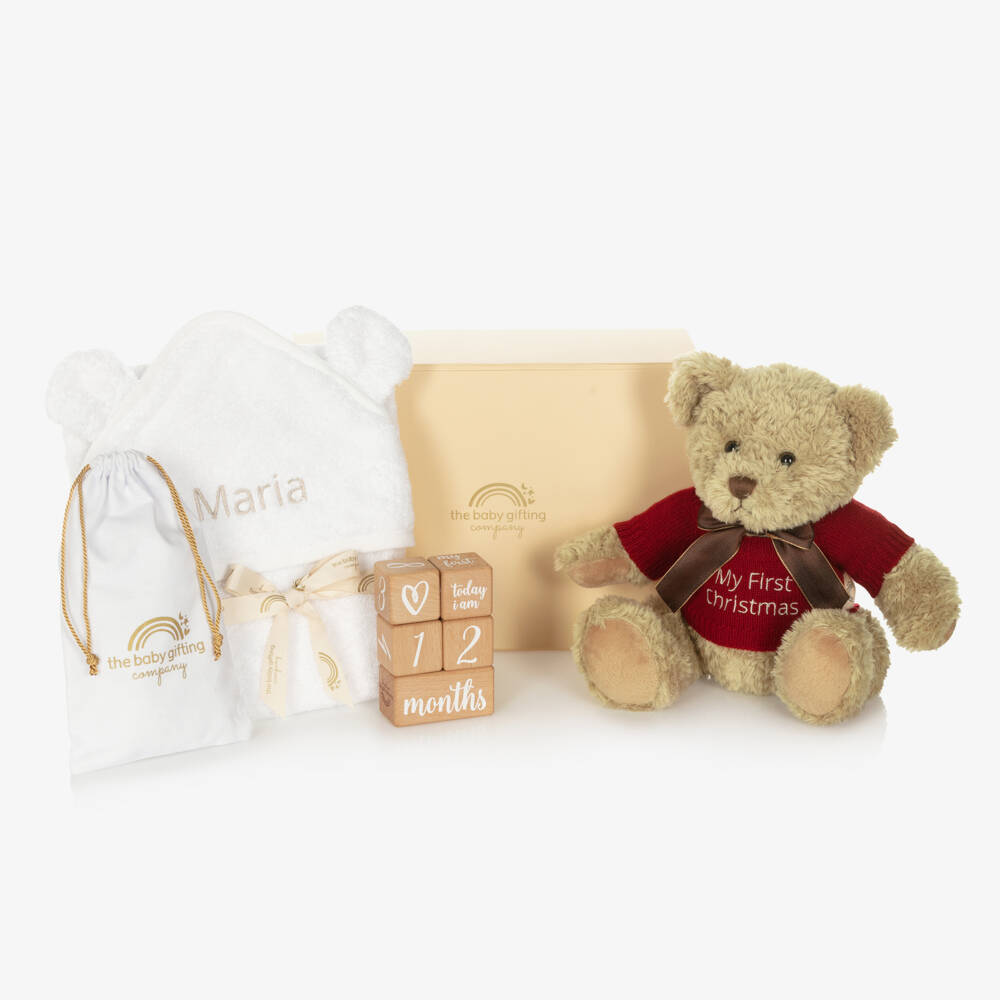 The Baby Gifting Company-Personalised My First Christmas Baby Gift Set | Childrensalon