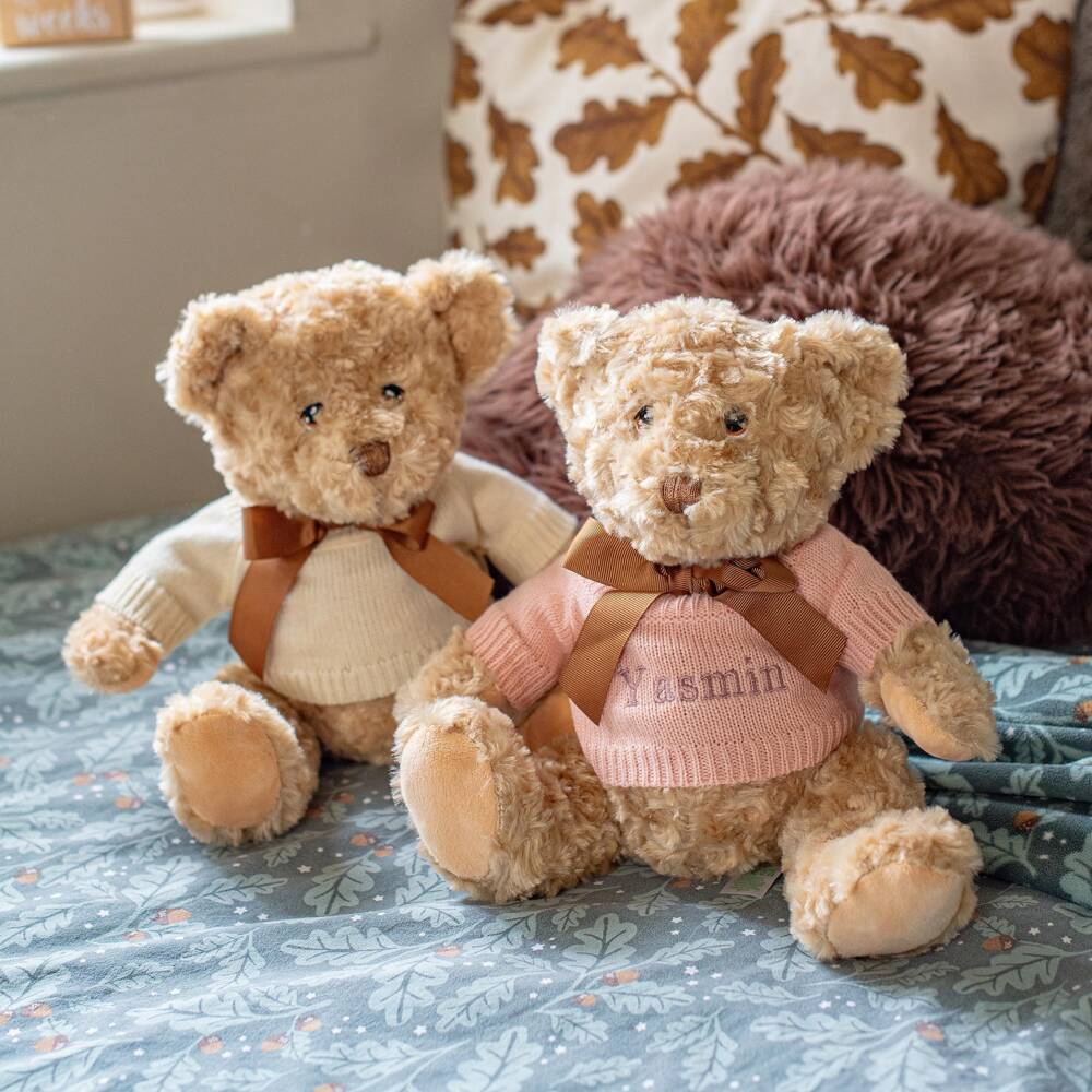 The Baby Gifting Company-Pink Milestone Snuggles Personalised Baby Gift Set | Childrensalon