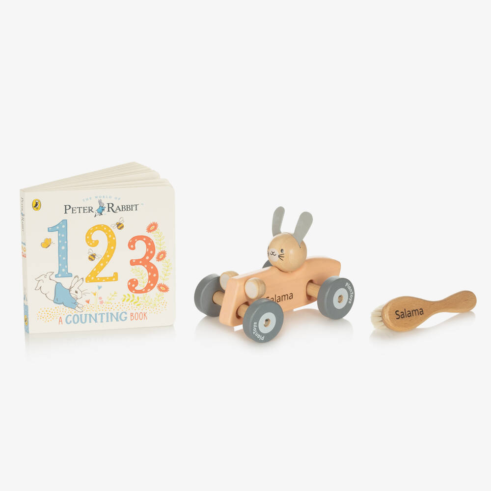 The Baby Gifting Company-Pink Personalised Lullaby Baby Gift Set | Childrensalon