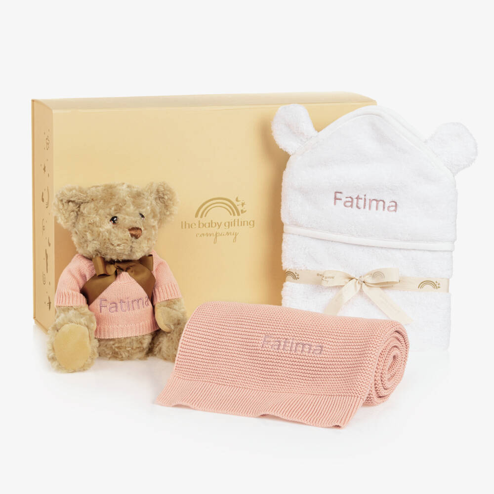 The Baby Gifting Company-Pink Welcome Little One Baby Gift Set | Childrensalon