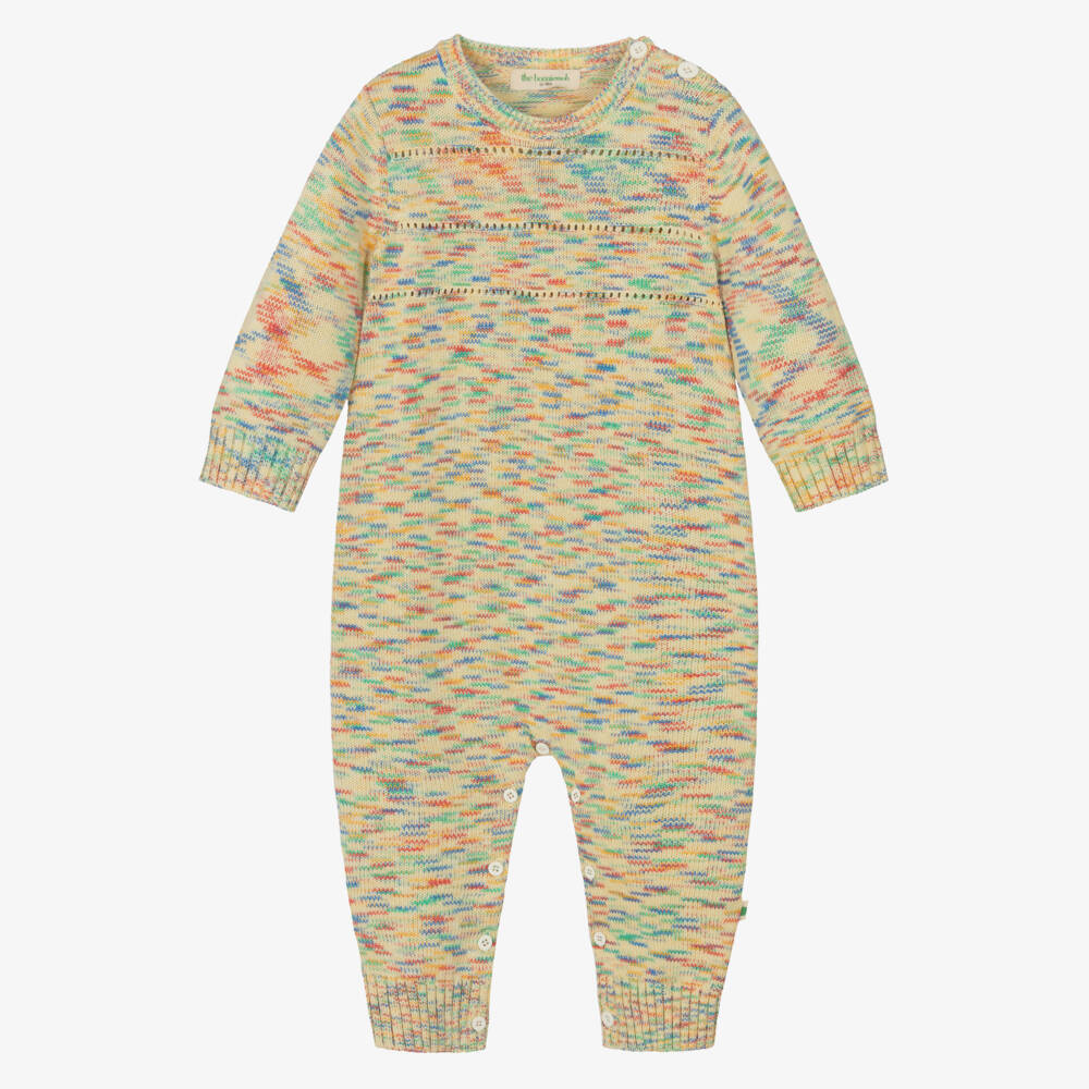 The Bonniemob-أفارول رومبر قطن عضوي محبوك لون عاجي | Childrensalon