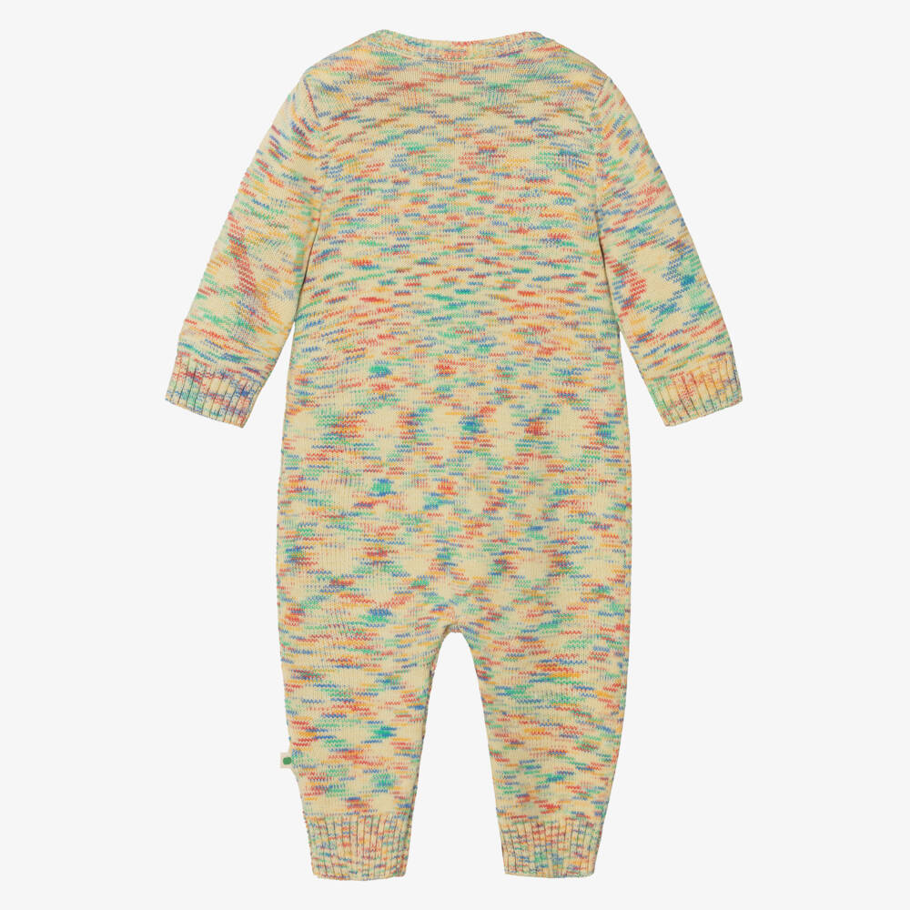 The Bonniemob-أفارول رومبر قطن عضوي محبوك لون عاجي | Childrensalon