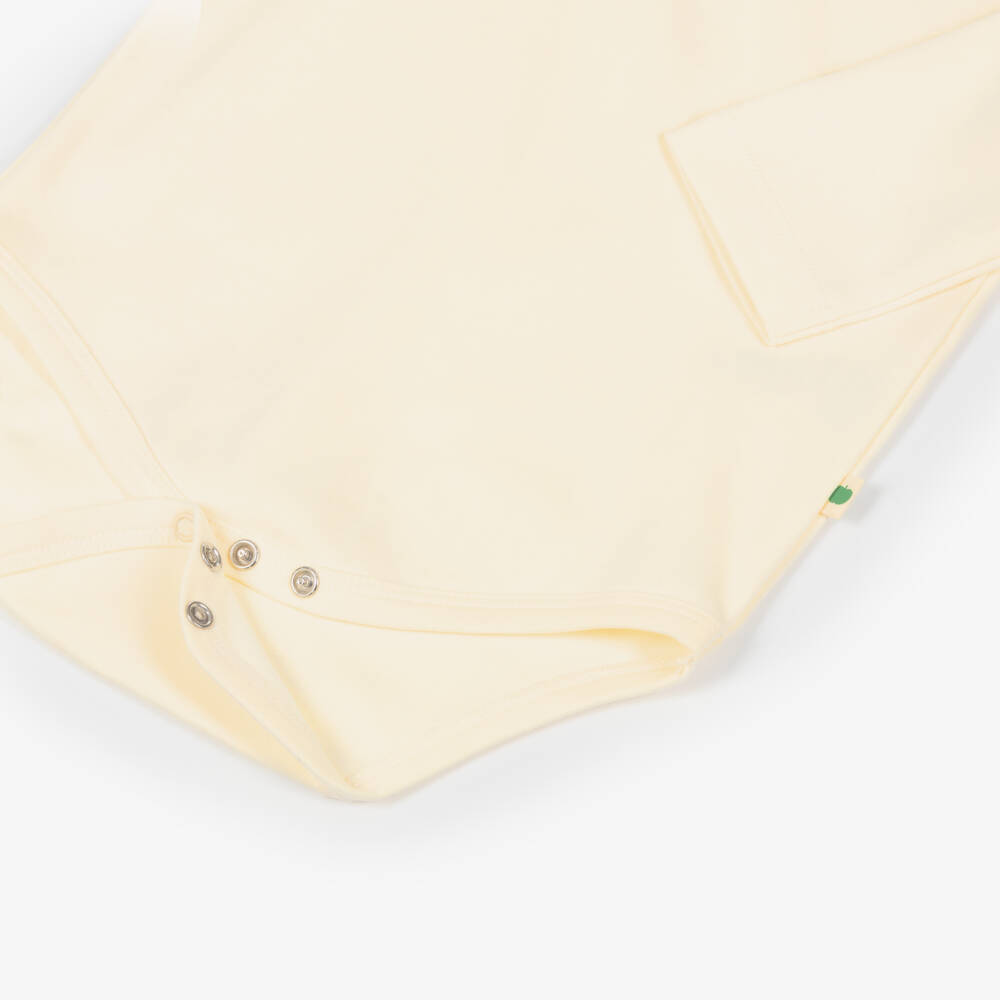 The Bonniemob-Ivory Organic Cotton Tiny Dancer Baby Bodyvest | Childrensalon