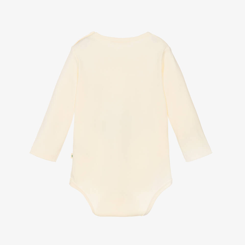 The Bonniemob-Ivory Organic Cotton Tiny Dancer Baby Bodyvest | Childrensalon