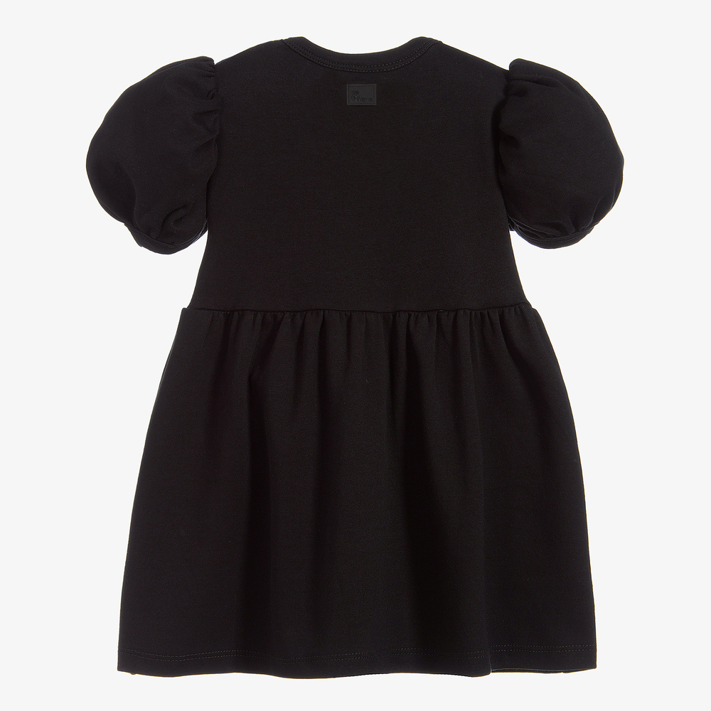 The Tiny Universe-Черное платье из органического хлопка | Childrensalon