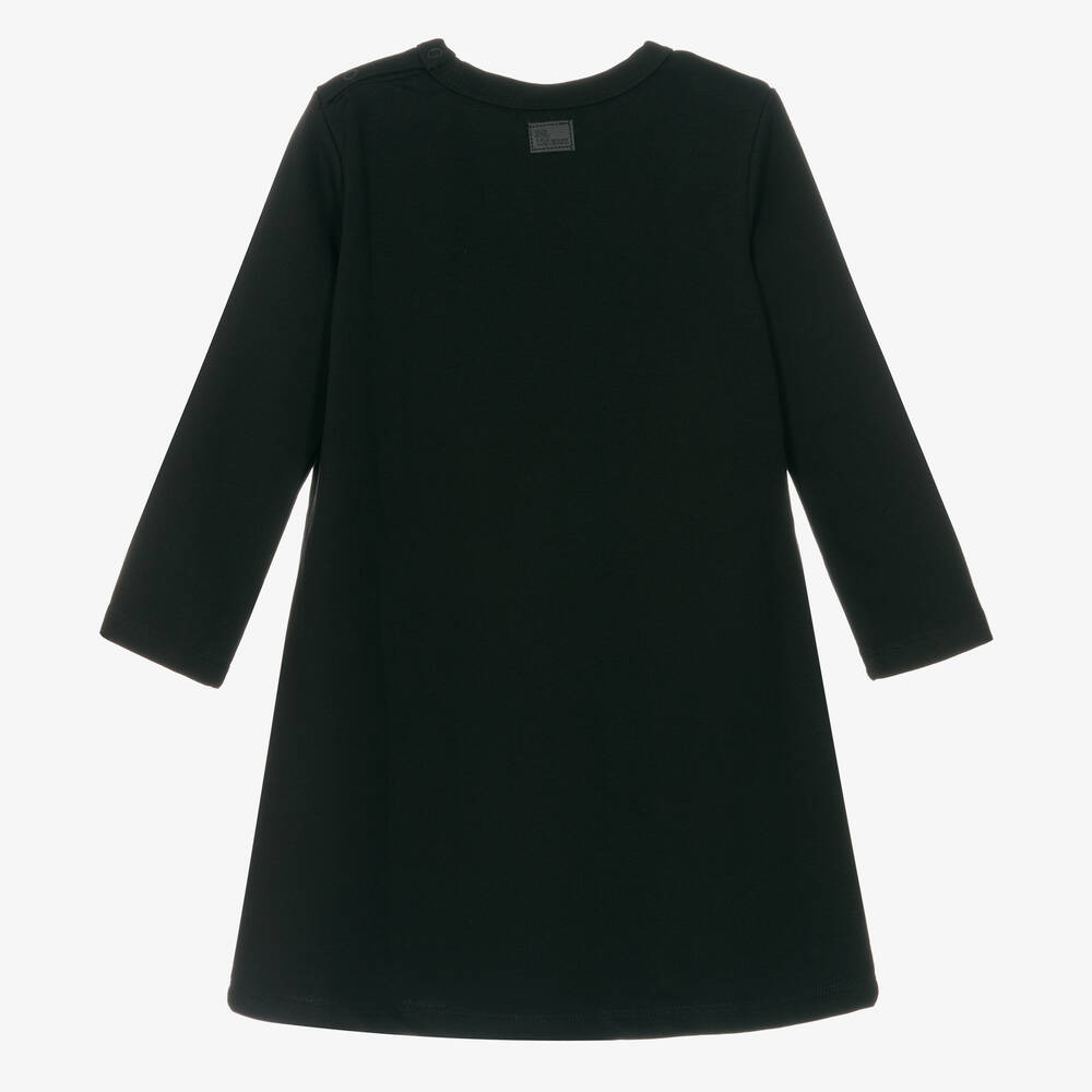 The Tiny Universe-Черное платье из хлопкового джерси | Childrensalon