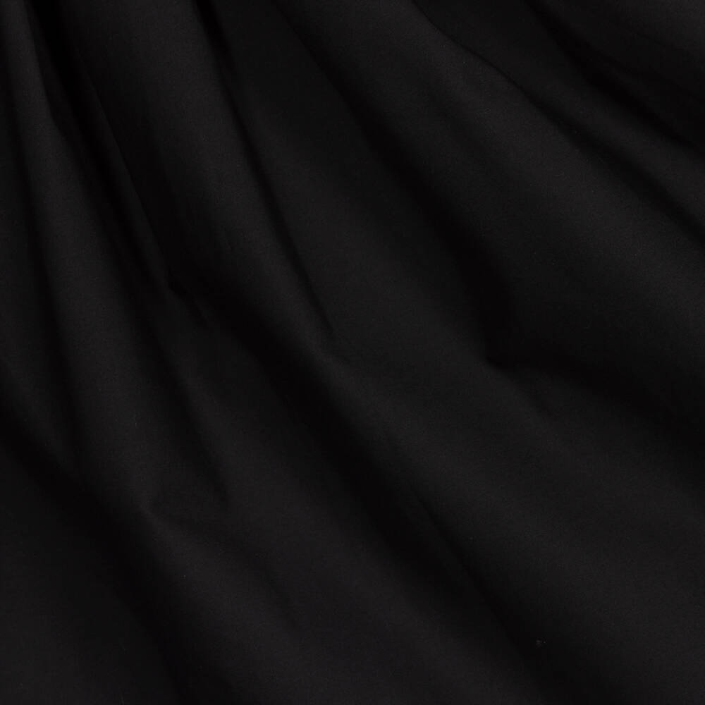 The Tiny Universe-Черное платье из хлопкового поплина | Childrensalon