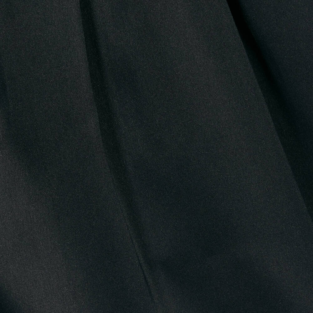 The Tiny Universe-Черное атласное платье для девочек | Childrensalon