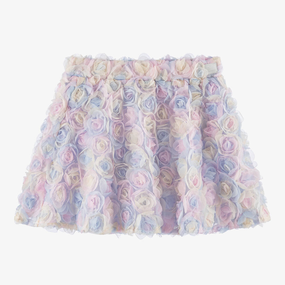 Luna Pastel Blue Heart Mini Skirt main image 1