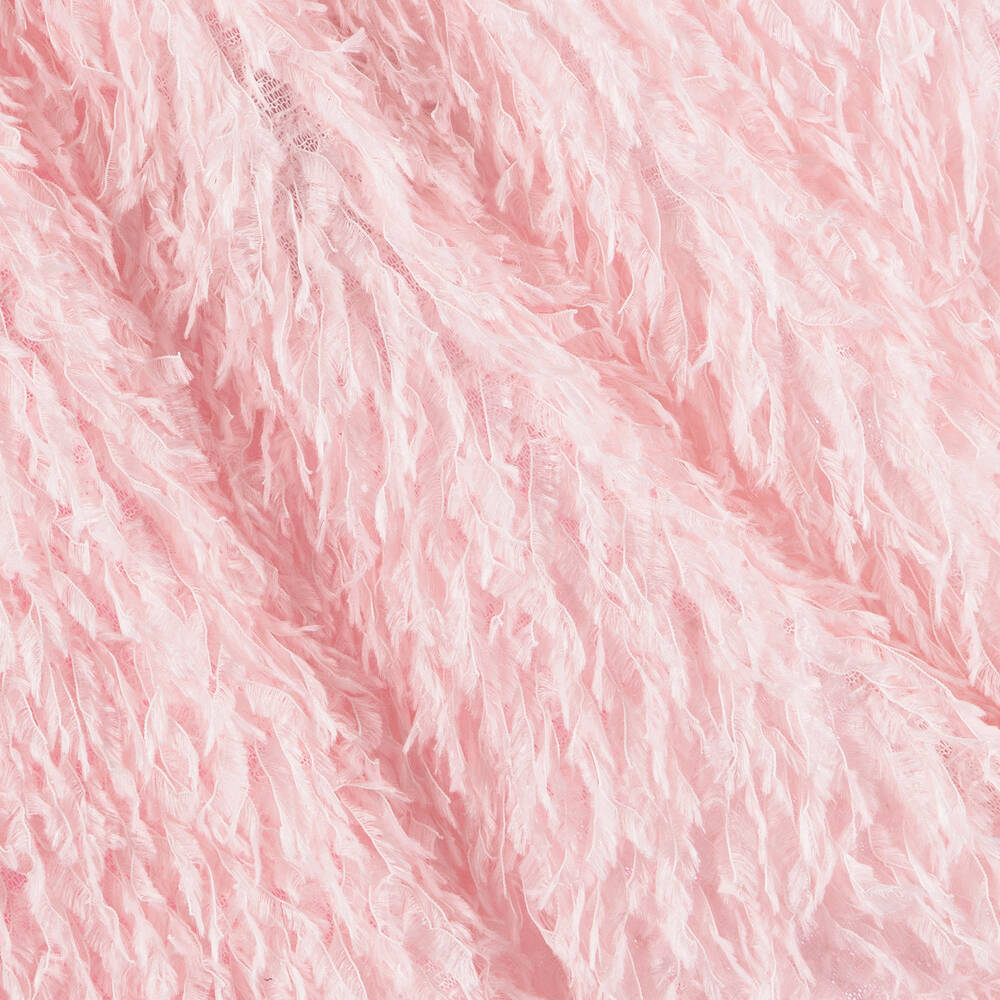 The Tiny Universe-Girls Pink Feather Dress | Childrensalon