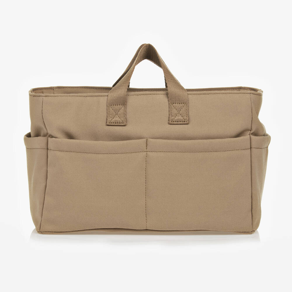 TIBA + MARL-Beige Canvas Changing Caddy (35cm) | Childrensalon