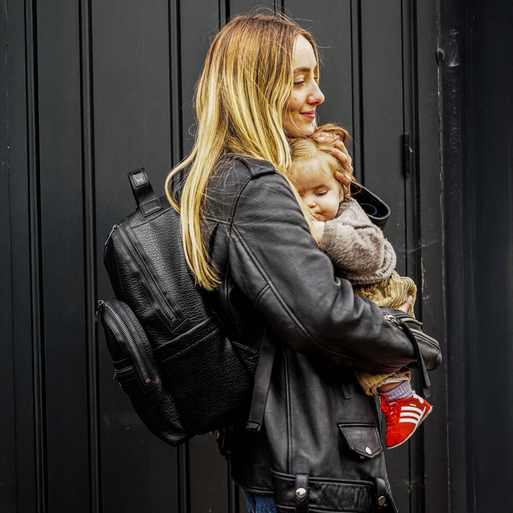 TIBA + MARL-Black Changing Backpack (42cm) | Childrensalon