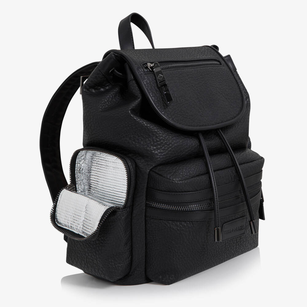 TIBA + MARL-Black Kaspar Backpack Changing Bag (38cm) | Childrensalon