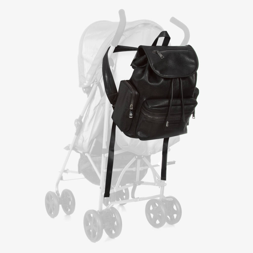 TIBA + MARL-Black Kaspar Backpack Changing Bag (38cm) | Childrensalon