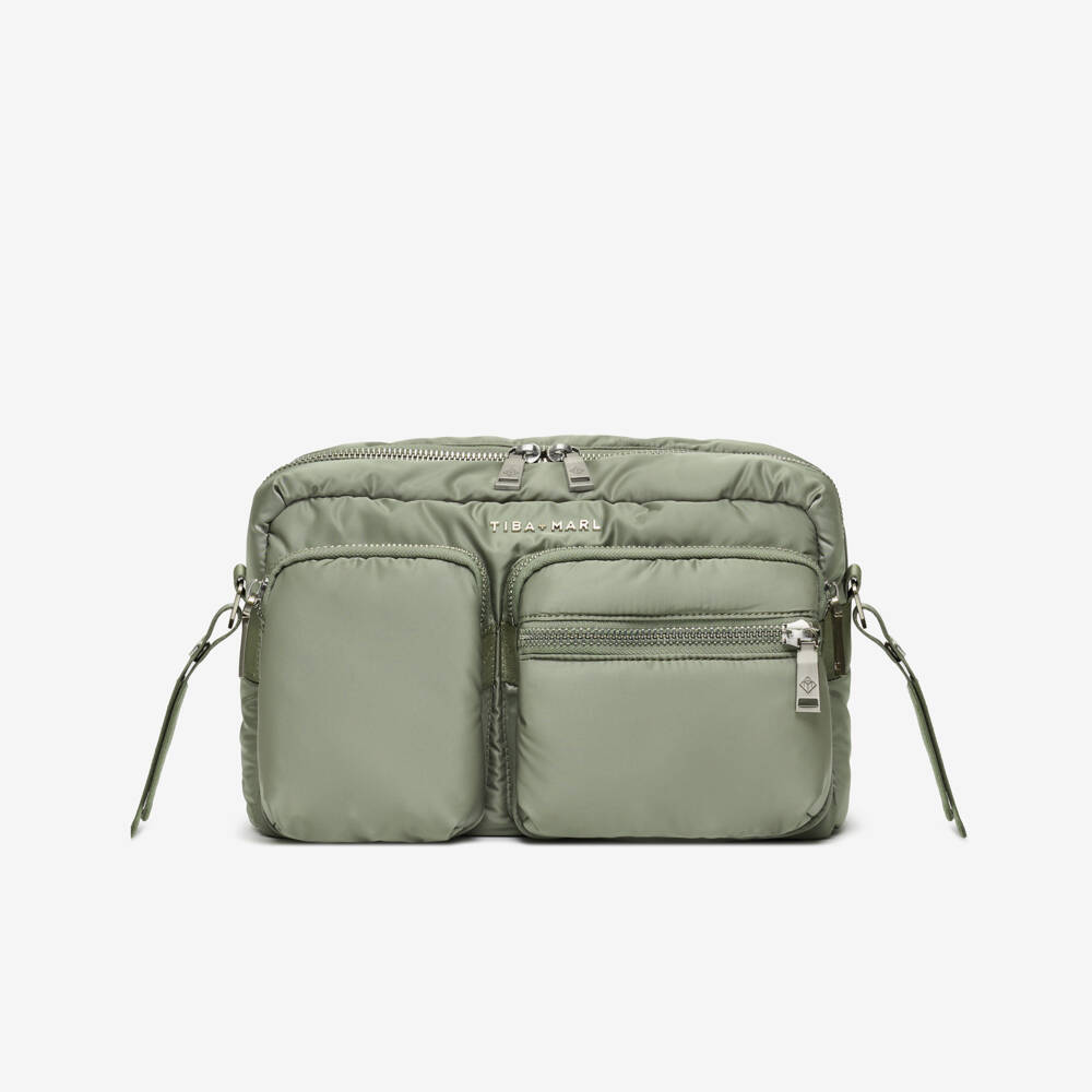 TIBA + MARL-Sage Green Stroller Changing Bag (32cm) | Childrensalon