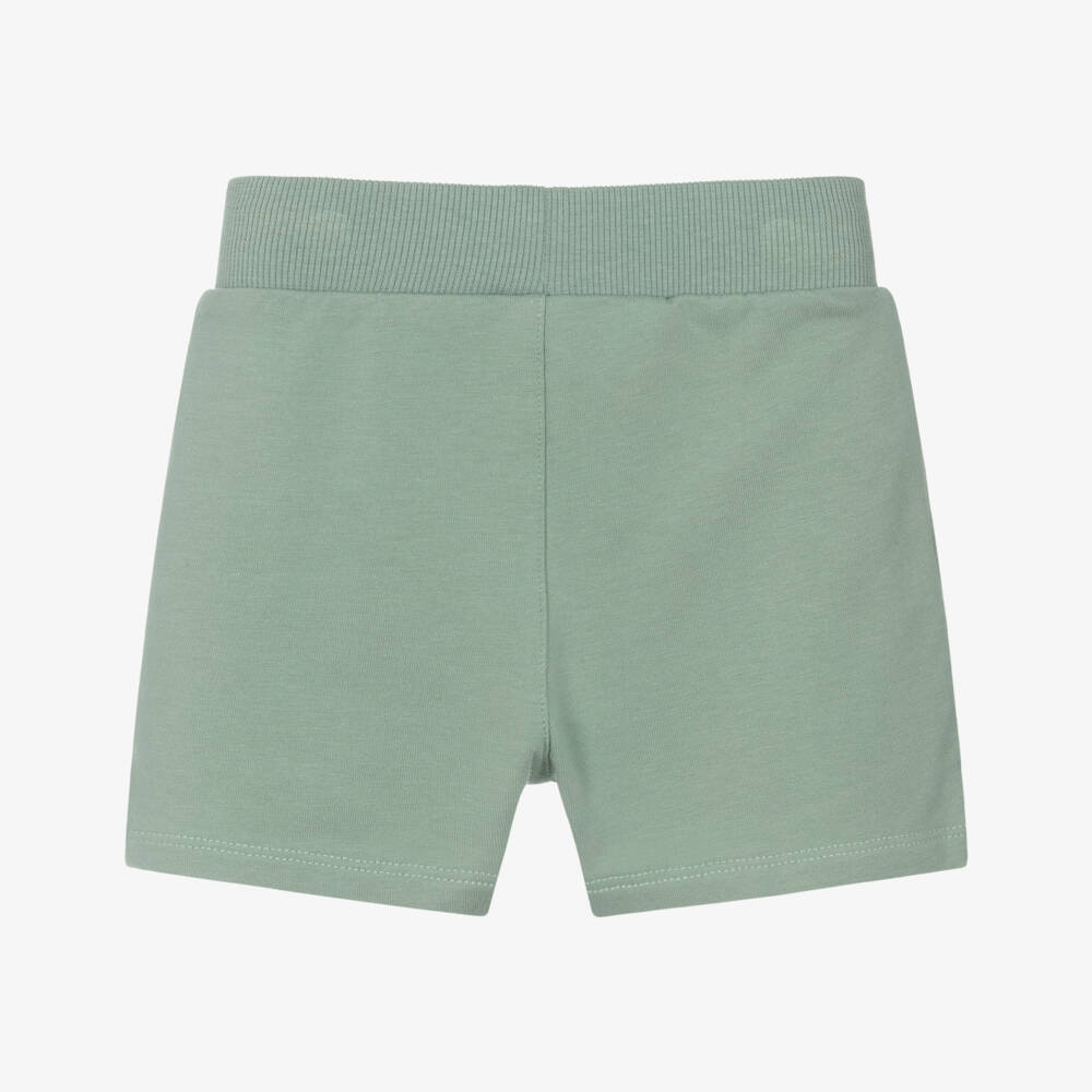 Timberland-Baby Boys Green Cotton Shorts | Childrensalon