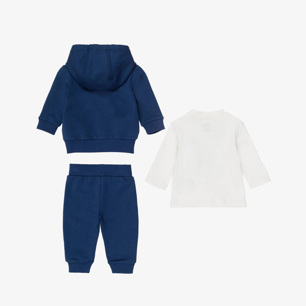 Timberland-Baby Boys Navy Blue Tracksuit Set | Childrensalon