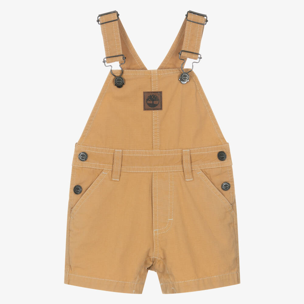 Timberland-بودي سوت دنغري قطن لون بيج للأولاد | Childrensalon