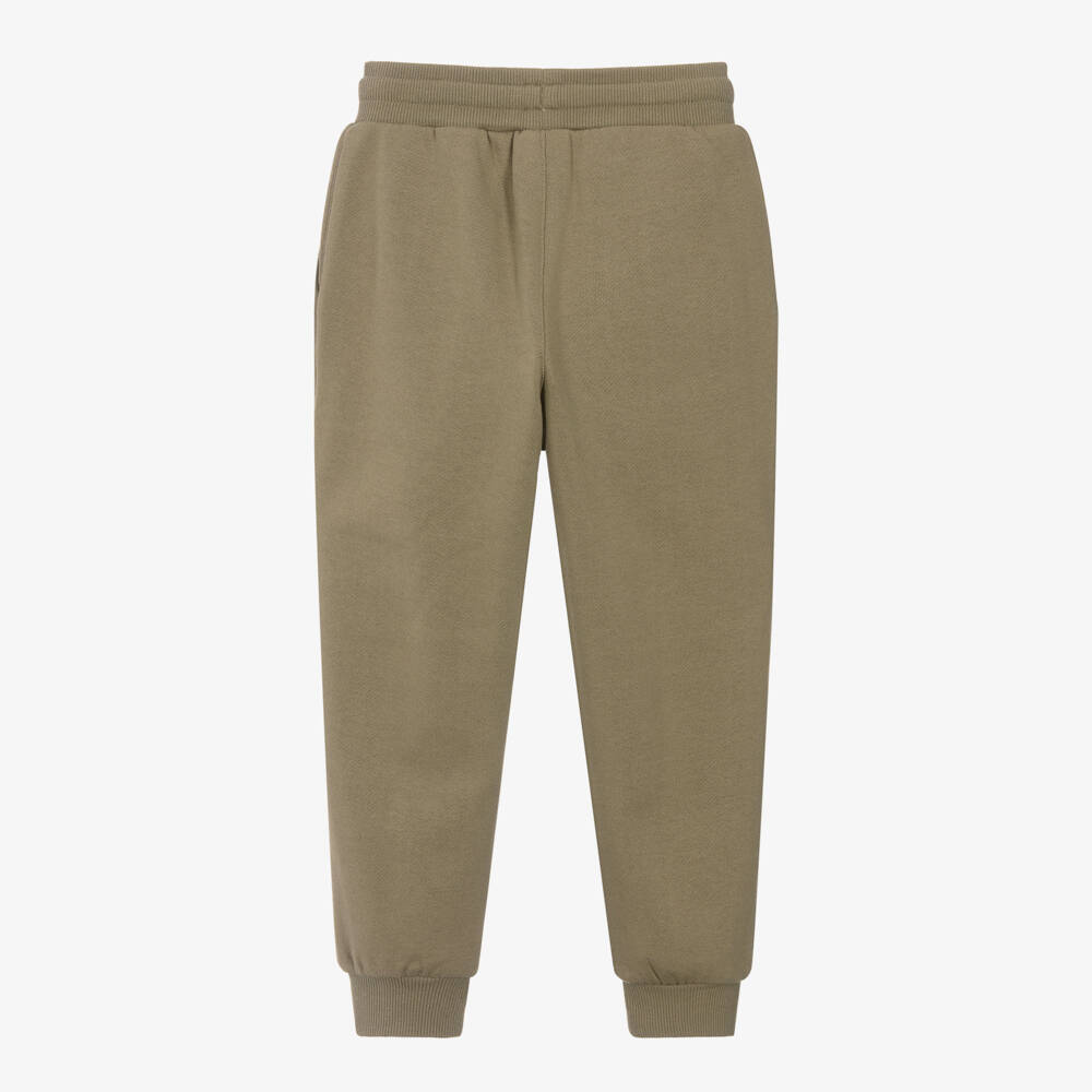 Timberland-Boys Beige Organic Cotton Jersey Joggers | Childrensalon