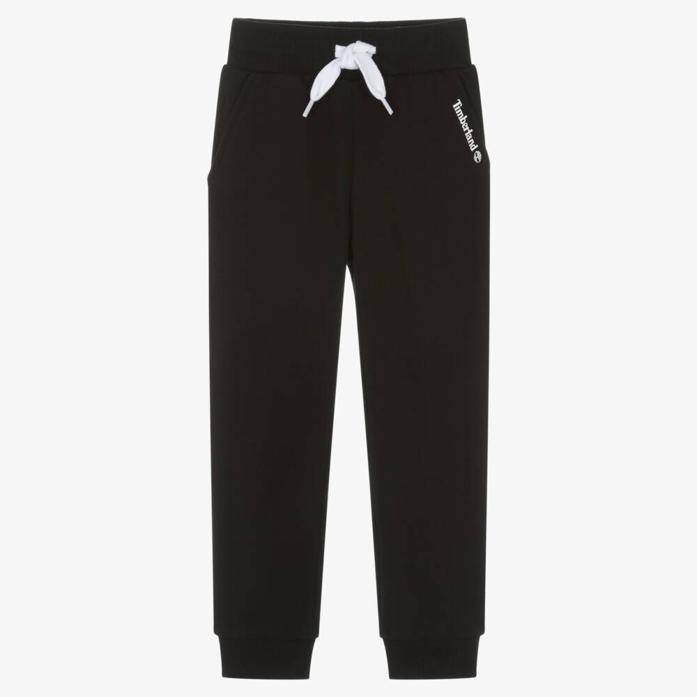 Boys' Premium Cotton Blend Black Joggers main image 1
