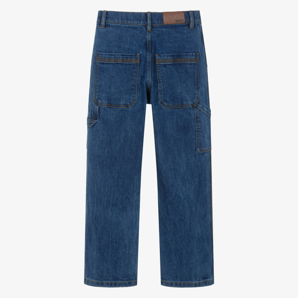 Timberland-Boys Blue Denim Carpenter Jeans | Childrensalon