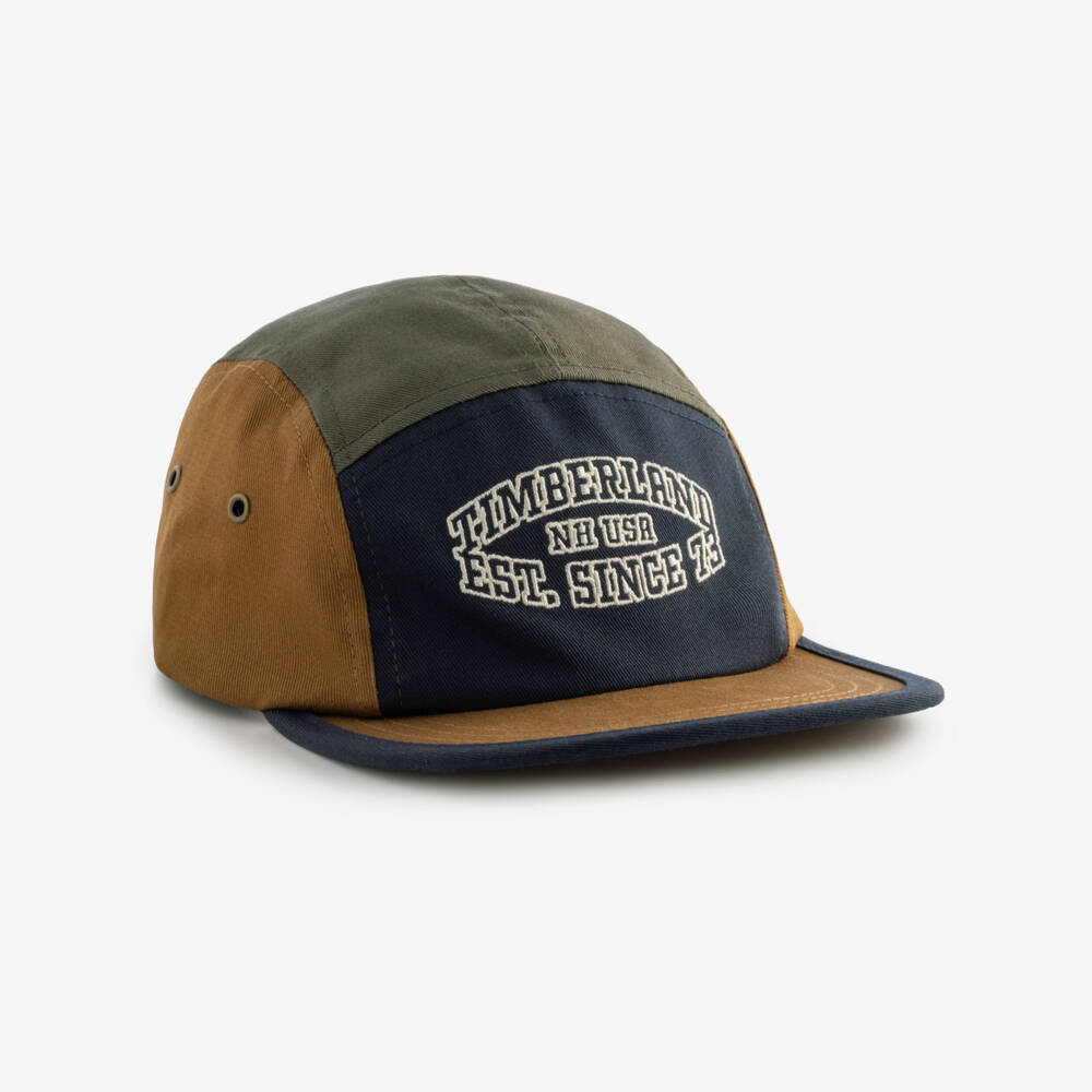Timberland-Boys Colourblock Cap with Embroidered Logo | Childrensalon